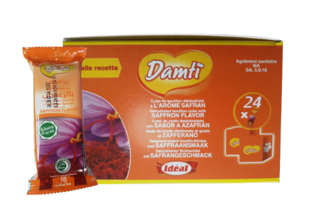 IDEAL DAMTI - Cube de Bouillon à l'Arôme Safran 40g